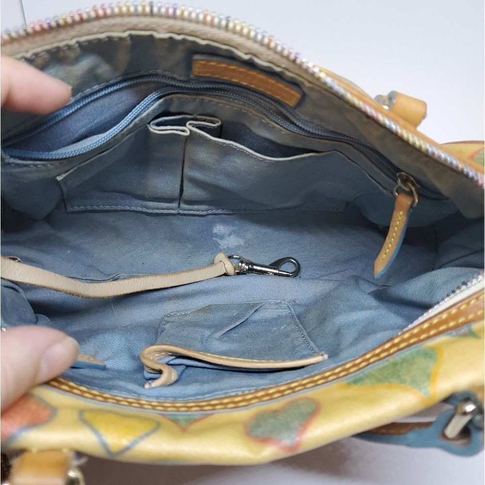 Dooney & Bourke Heart Patterned Bag 10.5"x5" - Picture 5 of 7